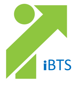 Logo iBTS : lettres "iBTS" stylisées, sur fond transparent.