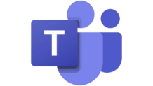 Logo de Microsoft Teams sur fond blanc.