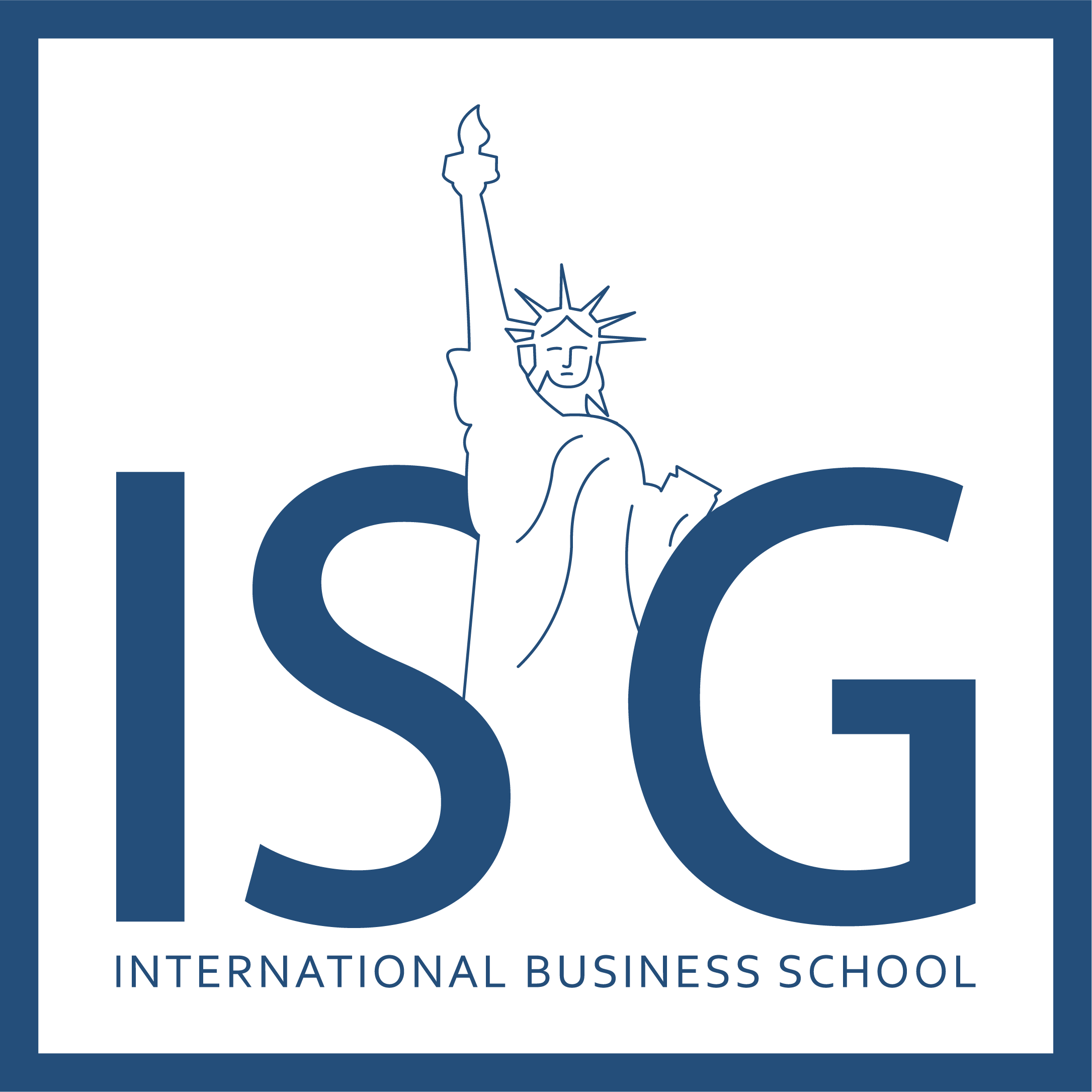 Logo ISG - International Business School : lettres "ISG" en lettres stylisées, sur fond transparent.0