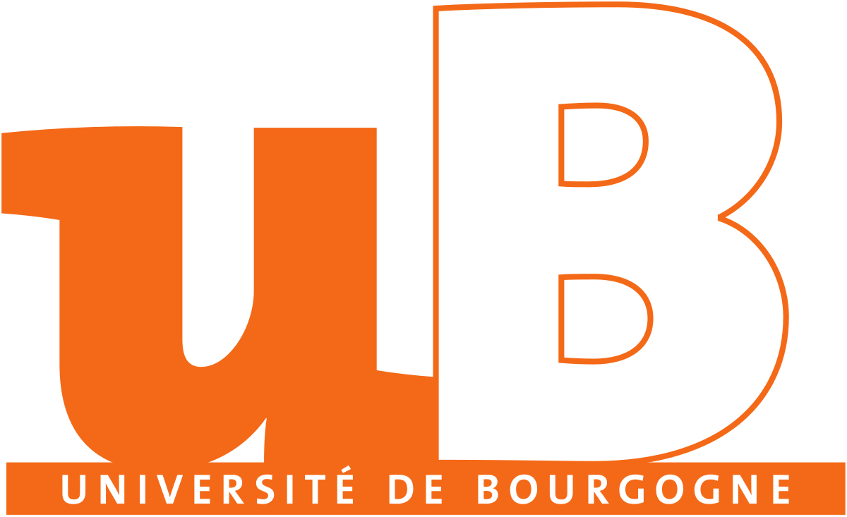 Logo Université de Bourgogne : lettres "UB" en lettres stylisées, sur fond transparent.