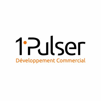 Logo 1 Pulser Développement Commercial : lettres "1 Pulser" en lettres stylisées, sur fond transparent.