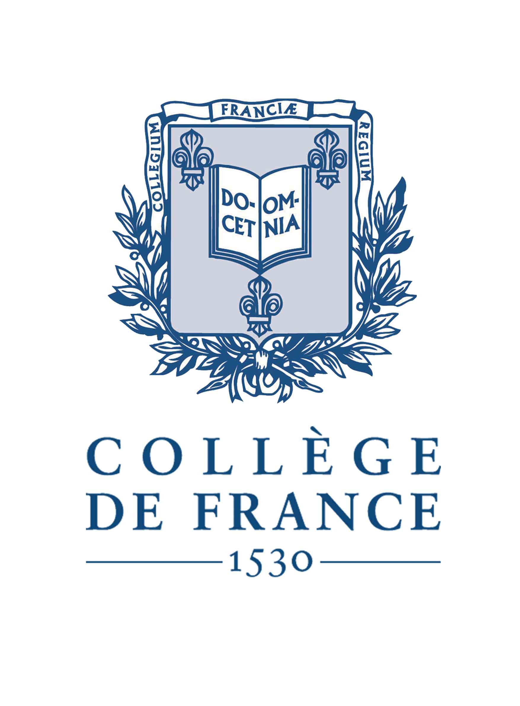 Logo Collège de France - 1530 : représentation du sceau du Collège de France avec l'inscription "1530", sur fond transparent.