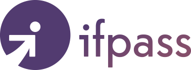 Logo IFPASS : lettres "IFPASS" en lettres stylisées, sur fond transparent.
