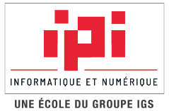 Logo IPI Informatique et Numérique : lettres "IPI" en lettres stylisées, sur fond transparent.