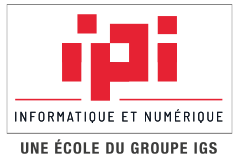 Logo IPI Informatique et Numérique : lettres &quot;IPI&quot; en lettres stylisées, sur fond transparent.