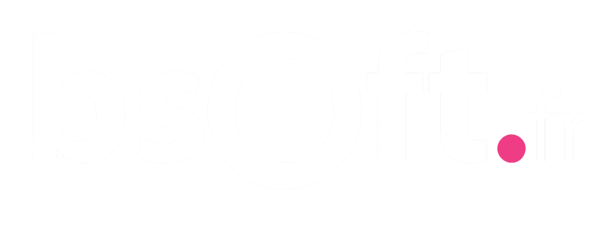 Logo sans fond écriture blanche du logo bsoft.fr part of visiativ. Bsoft propose des solutions d&#039;émargement numérique pour simplifier la gestion des présences lors d&#039;événements et de formations.