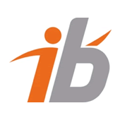 Logo IB Formation : lettres "IB" en lettres stylisées, sur fond transparent.