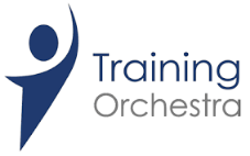 Logo de Training Orchestra, une plateforme de gestion de la formation pour les entreprises, offrant des solutions pour optimiser la planification, la gestion et le suivi des programmes de formation.