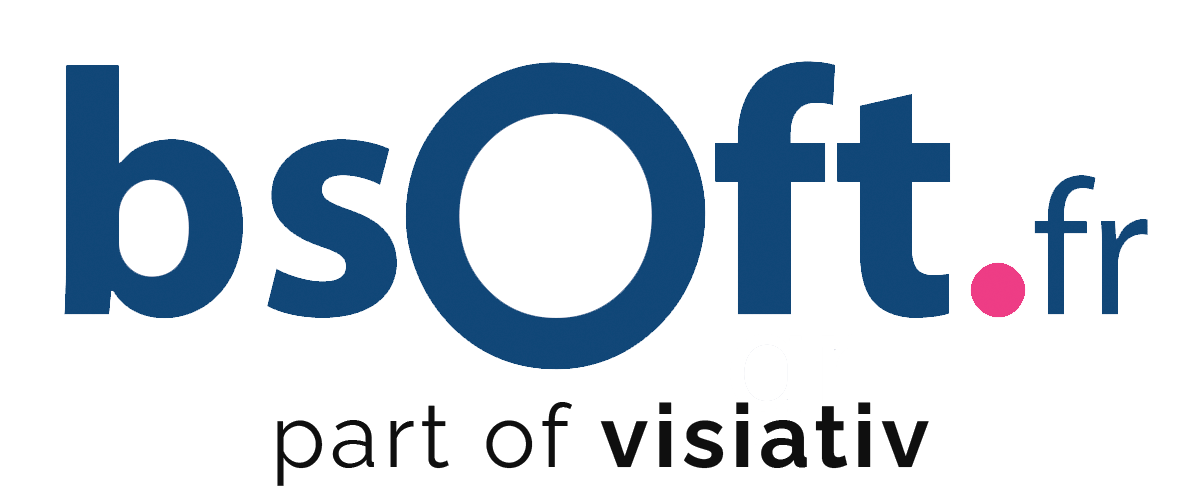 Logo bsoft.fr - Part of Visiativ : représentation visuelle du logo de bsoft.fr, une entreprise faisant partie de Visiativ et proposant des solutions logicielles innovantes.