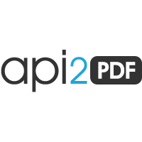 Logo de API2PDF : emblème de la plateforme de conversion de fichiers en PDF via une API, offrant des solutions efficaces pour la création et la manipulation de documents PDF en ligne.