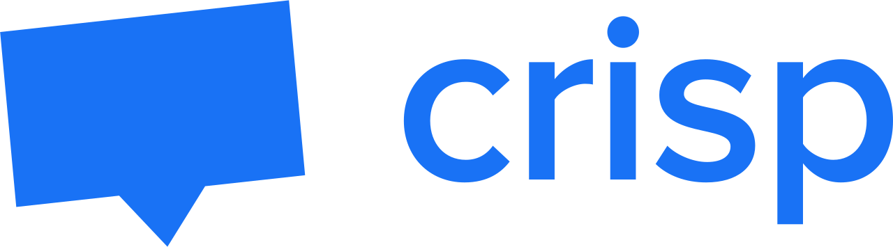Logo de Crisp : symbole de la plateforme de messagerie et de support client, offrant des solutions innovantes pour une communication fluide et réactive avec les clients.