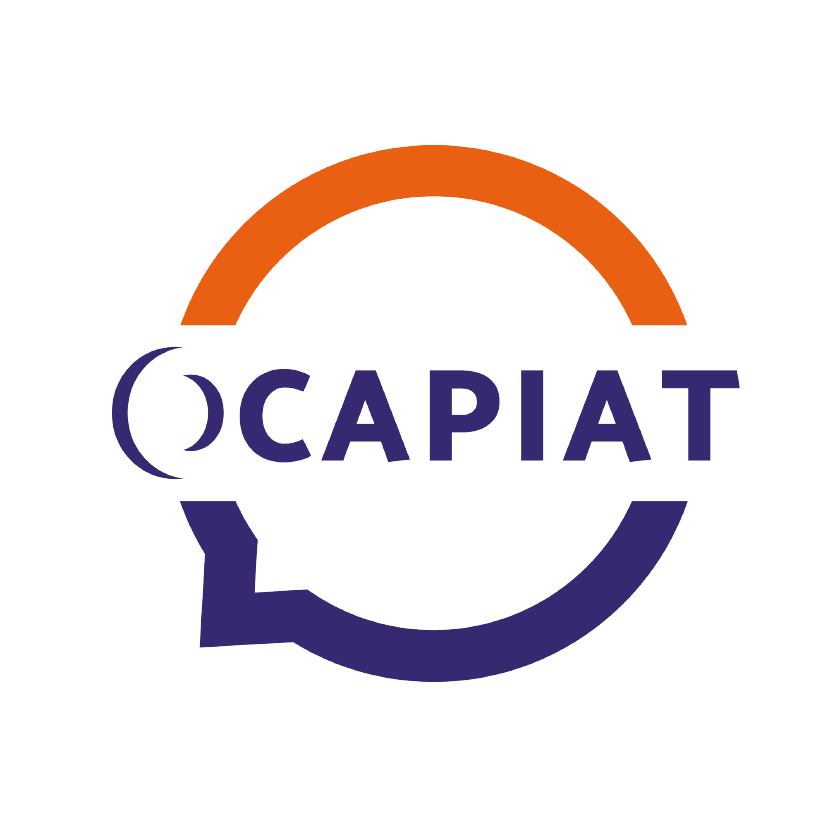 Logo OCAPIAT : représentation graphique de l'Opérateur de Compétences des secteurs de l'Agriculture, de la Pêche et de l'Agroalimentaire, favorisant la formation et l'évolution professionnelle dans ces domaines.
