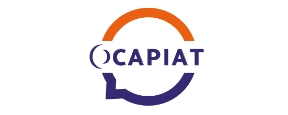 Logo OCAPIAT : représentation graphique de l'Opérateur de Compétences des secteurs de l'Agriculture, de la Pêche et de l'Agroalimentaire, favorisant la formation et l'évolution professionnelle dans ces domaines.