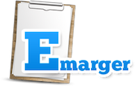 Illustration du Mot "Émarger" en bleu sur fond transparent.