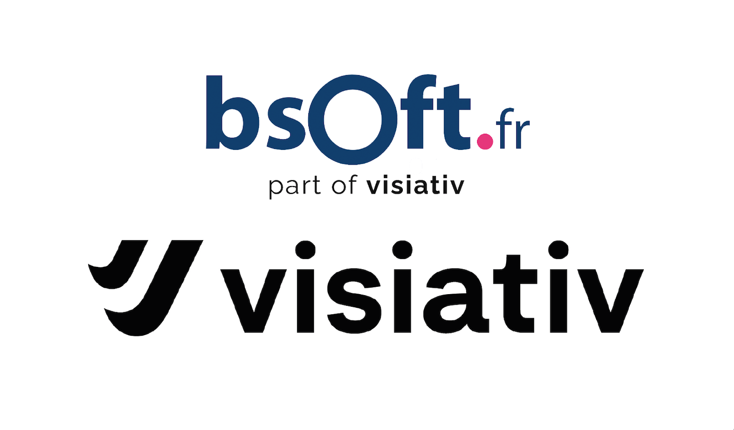 Logo Bsoft Part of Visiativ, représentant notre engagement envers l'innovation et l'excellence dans la gestion numérique.