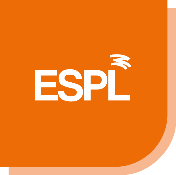 Logo ESPL : lettres "ESPL" en lettres stylisées, sur fond transparent.